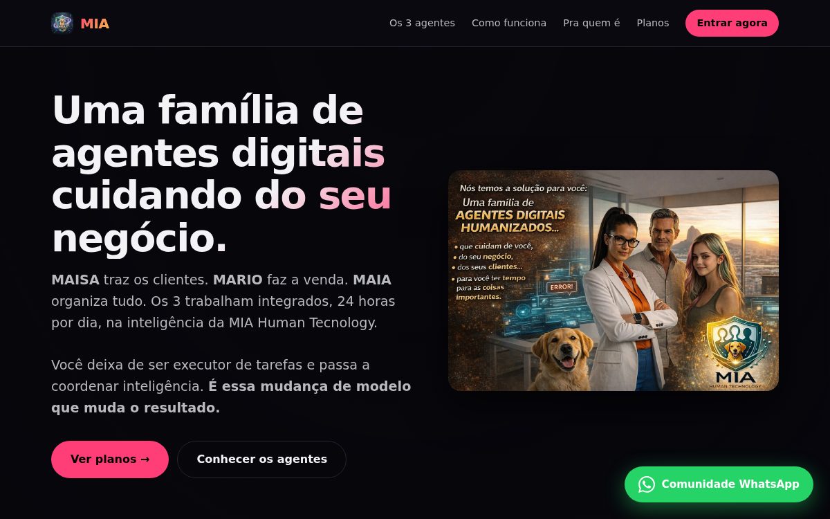Tela da MAISA com campanha de marketing gerada com IA.